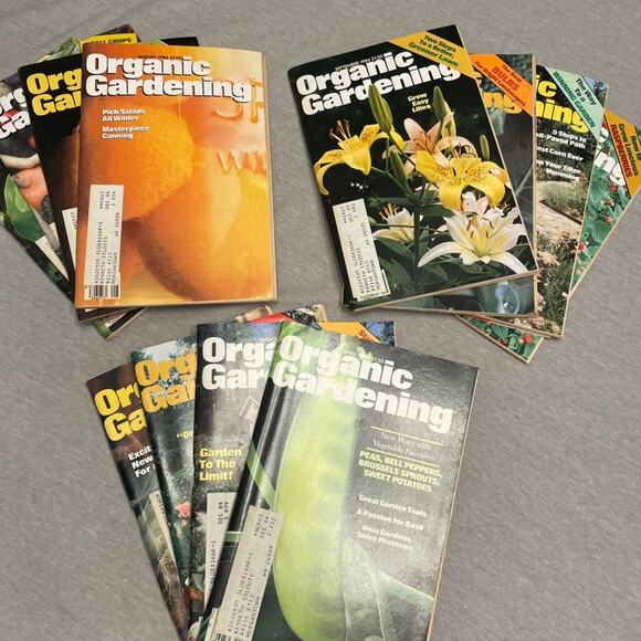 Vintage 1984 Organic Gardening Magazines Full Year Jan-Dec Bundle Prop - Picture 1 of 4
